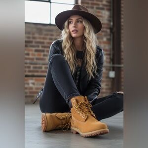 Timberland Original Work Boots Unisex Tan Leather